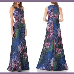 NEW $485 Carmen Marc Valvo Infusion Cutaway Gown 8